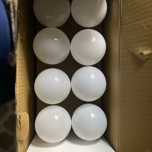 NEW-(8) Bright Living Rechargeable Light Bulbs